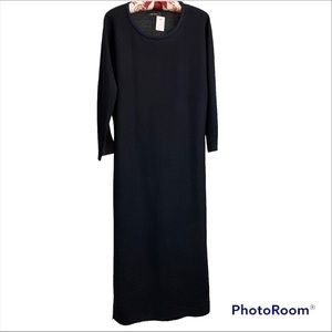 Isabel Marant Wool Blend Raw Hem Color Block Dress Navy Gray Size 42/US 10 NWT